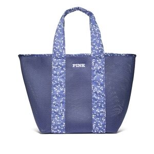 VS PINK MESH FLORAL TOTE 2025